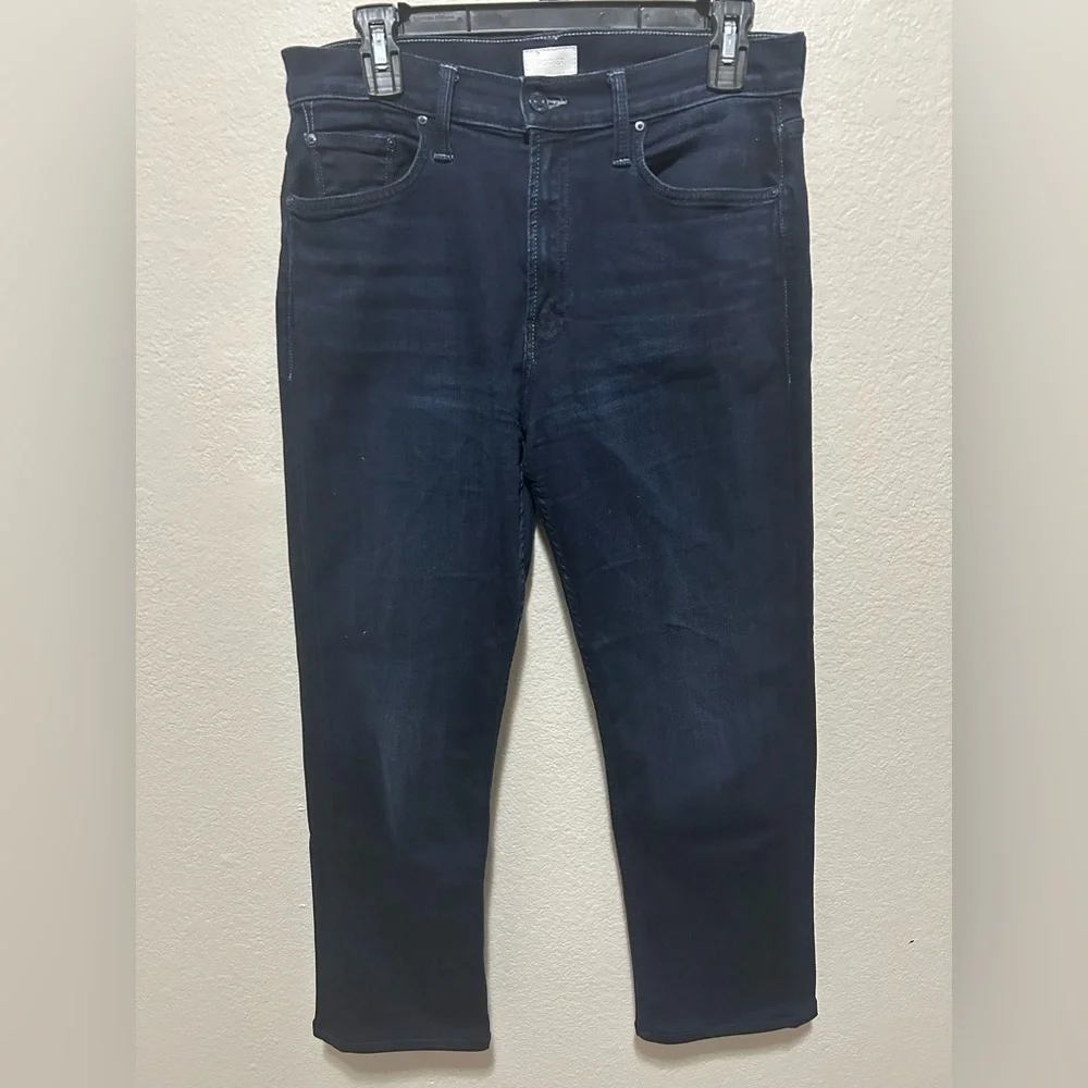 Mother The Mid Rise Rider Ankle Jeans in Karaoke in Kyoto Size 30 Dark Wash - Picture 4 of 10
